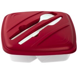 Vesperdose Rot – BPA-frei, 2 Kammern (0,5 l +...