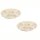 2er-Set Servierplatten Beige Ø 33 cm – runde Snack-Platten aus BPA-freiem Kunststoff, 5-fach unterteilt, spülmaschinenfest & wetterbeständig
