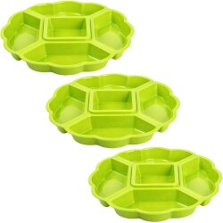 ENGELLAND 3er-Set Servierplatten Grün Ø 33 cm...