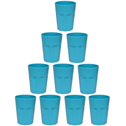 10x Kunststoffbecher Blau Trinkbecher Party-Becher...