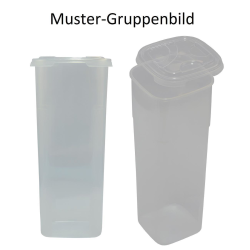 Frischhaltedose mit Deckel 11 x 11 x 27,5 cm Nudelaufbewahrungsbox Pasta Vorrats Behälter Transparent