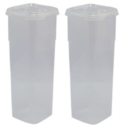 2er Set Frischhaltedosen 11×11×27,5 cm...