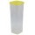 2x Frischhaltedose mit Deckel 11 x 11 x 27,5 cm Nudelaufbewahrungsbox Pasta Vorrats Behälter Transparent