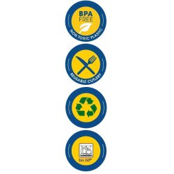 10 x Kunststoffbecher 0,25 l Aprico – BPA-frei, stapelbar, bruchsicher und spülmaschinenfest