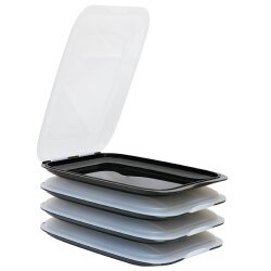 ENGELLAND Aufschnittbox Schwarz – stapelbare...