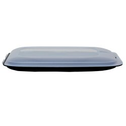 ENGELLAND 5er Aufschnittbox Set Schwarz – stapelbare Frischhaltedosen für Wurst, Käse und Aufschnitt, BPA-frei