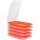 ENGELLAND Aufschnittbox Orange 5er-Set – stapelbare Frischhaltedosen 25×17×3,3 cm, BPA-frei, mikrowellen- & gefriergeeignet