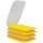 ENGELLAND Aufschnittbox Gelb 4er-Set – stapelbare Frischhaltedosen 25×17×3,3 cm, BPA-frei, mikrowellen- & gefriergeeignet