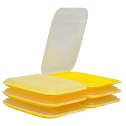 ENGELLAND Aufschnittbox Gelb 6er-Set – stapelbare...