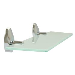 Glasablage Wandregal 48,5 cm – verchromtes Messing...