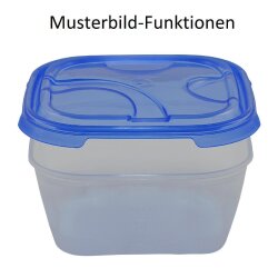 3er-Pack Frischhaltedosen Hell – quadratisch (0,5 l...