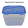 2x 3er Packung Frischhaltedose Aufbewahrungsbeh&auml;lter aus transparentem Kunststoff mit Deckel f&uuml;r Lebensmittel blau