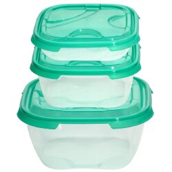 2x 3er Set Frischhaltedosen Kunststoff transparent...