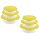 ENGELLAND 2x 3er Set Frischhaltedosen Rund Gelb – BPA-frei & stapelbar