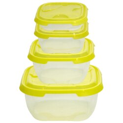 ENGELLAND 4-teiliges Frischhaltedosen-Set Gelb –...