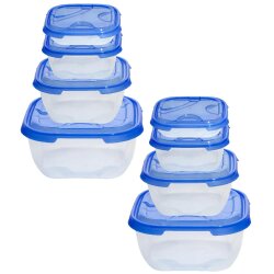 ENGELLAND 2 Mal 4er Set Frischhaltedosen Blau –...