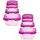 ENGELLAND 2 × 4er Set Frischhaltedosen Pink – BPA-frei, stapelbar, spülmaschinen-, mikrowellen- & gefrierschrankgeeignet