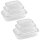 ENGELLAND 6 Frischhaltedosen Transparent – BPA-frei, stapelbar & mikrowellengeeignet