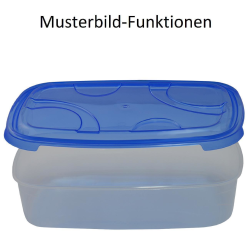 3-teilige rechteckige Frischhaltedose mit Deckel Vorratsdosen Beh&auml;lter Aufbewahrungsbox Blau