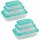 ENGELLAND 2 x 3er Set Frischhaltedosen Grün – BPA-frei, stapelbar, mikrowellen- & spülmaschinengeeignet, 1L, 2L, 3L
