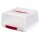 Eckige Transport-Kuchenbox BPA-frei mit Tragegriff & Klickverschluss 26,5×27,5×12,5 cm