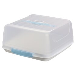 Eckige Transport-Kuchenbox BPA-frei mit Tragegriff &...