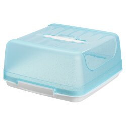 Eckige Transport-Kuchenbox aus BPA-freiem Kunststoff mit...