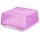 Eckige Transport Kuchenbox aus BPA freiem Kunststoff mit Tragegriff & Klickverschluss – Maße ca. 26,5 × 27,5 × 12,5 cm