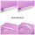 2er Set eckige Transport-Kuchenboxen Rosa BPA-frei mit Griff & Klickverschluss