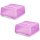 2er Set Transport-Kuchenbox Pink – BPA-frei mit Tragegriff & Klickverschluss