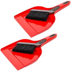 2er Kehrgarnitur Rot – Handfeger &...