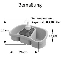Mehrzweck-Seifenspender Lila 250 ml mit Pumpe &...