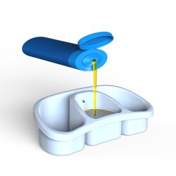 Mehrzweck-Seifenspender Lila 250 ml mit Pumpe & Ablage – BPA frei, robust, ideal als Spül-Organizer für Küche & Bad