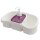 Mehrzweck-Seifenspender Lila 250 ml mit Pumpe & Ablage – BPA frei, robust, ideal als Spül-Organizer für Küche & Bad
