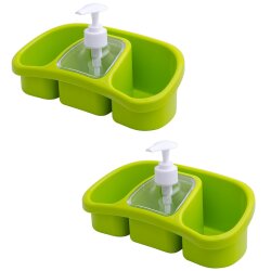 2× Seifenspender Grün 250 ml BPA-frei mit...