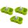 3x Seifenspender Grün 250 ml mit Pumpe, BPA-frei & platzsparend