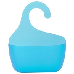 Blauer Badkorb mit Haken – praktisches Duschregal...
