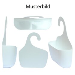 Badkorb Rosa mit Haken – Duschkorb & Badregal BPA-frei, einhängbar und wasserabfließend für Bad & Haushalt