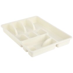 ENGELLAND Besteckkasten Beige mit 6 Fächern –...