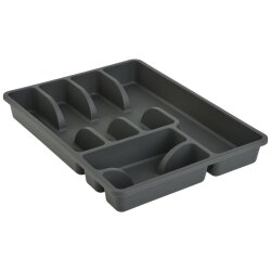ENGELLAND Besteckkasten Schwarz 6 Fächer...
