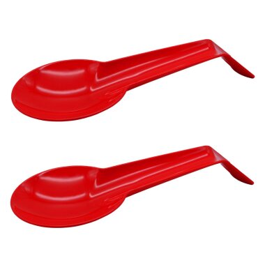 2er Set rote Kochlöffel- & Schneebesenablage 30×12 cm – BPA-frei, spülmaschinenfest & hygienisch