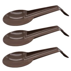 3er Set  Braune Kochlöffel- und Schneebesenablage...
