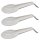 3er Set Weiße Kochlöffel- und Schneebesenablage – BPA-frei, spülmaschinenfest & hygienische Küchenablage 30 × 12 cm für Küchenhelfer