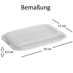 ENGELLAND 4er Set Aufschnittbox 2 Farben Mix Gelb Schwarz – stapelbare Frischhaltedosen 25×17×3,3 cm, BPA frei, mikrowellen  & gefriergeeignet für Wurst & Käse