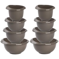 ENGELLAND 2x 4er Set Backschüsseln Braun –...
