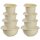 ENGELLAND 2x 4er Back- & Rührschüsseln-Set Beige – 8 Schüsseln 1,7–5 L, stapelbar, BPA-frei & spülmaschinenfest