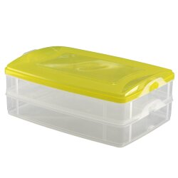 ENGELLAND 2er-Set Frischhaltedosen Gelb 12 L –...