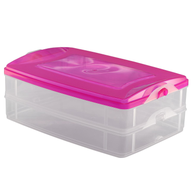 2-teilige Frischhaltedose mit Deckel Behälter Aufbewahrungsbox 2 x 1,2L