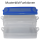 2x 2-teilige Frischhaltedose mit Deckel Beh&auml;lter Aufbewahrungsbox 2 x 1,2L