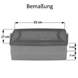 3x 2-teilige Frischhaltedose mit Deckel Beh&auml;lter Aufbewahrungsbox 2 x 1,2L